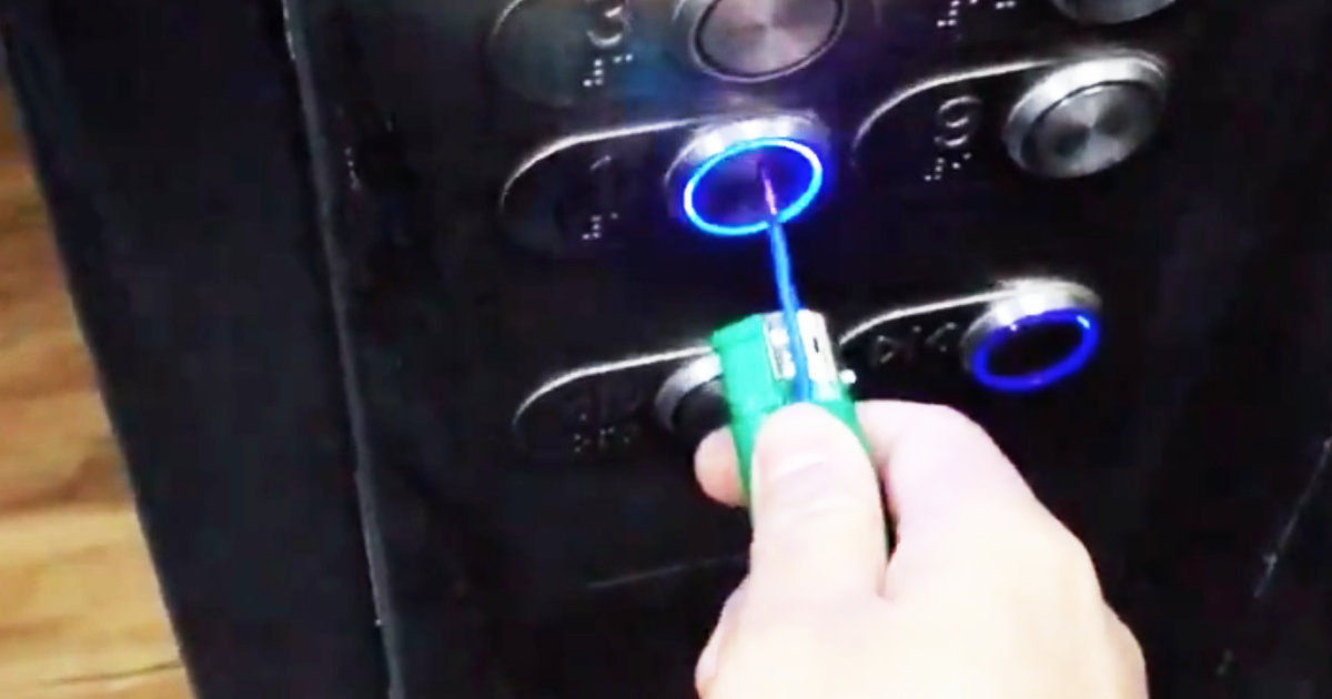 【新型肺炎】ライターを改造して作られたすぐに消毒できる「ボタン押し機」の発想が凄いと話題に！